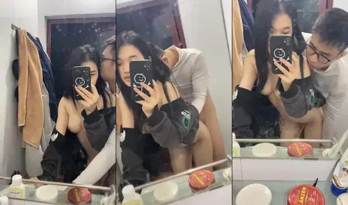 clip sex:Địt bé sinh viên cực phẩm trước gương quay clip kỷ niệm sieukhung